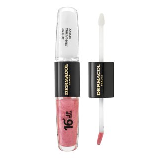 Dermacol 16H Lip Colour Extreme Long-Lasting Lipstick langhoudende lippenstift en gloss in twee fasen No. 11 8 ml