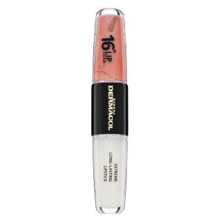 Dermacol 16H Lip Colour Extreme Long-Lasting Lipstick langhoudende lippenstift en gloss in twee fasen No. 14 8 ml