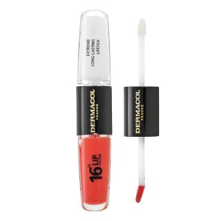 Dermacol 16H Lip Colour Extreme Long-Lasting Lipstick langhoudende lippenstift en gloss in twee fasen No. 26 8 ml