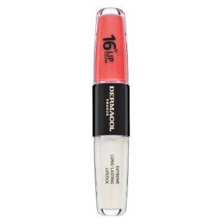 Dermacol 16H Lip Colour Extreme Long-Lasting Lipstick langhoudende lippenstift en gloss in twee fasen No. 37 8 ml