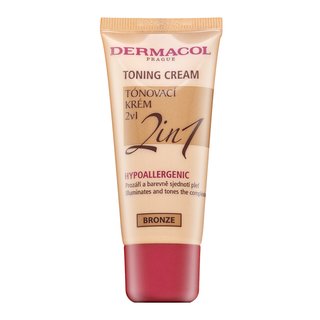 Dermacol Toning Cream 2in1 tonifiërende en hydraterende emulsie om de huidskleur te egaliseren Bronze 30 ml