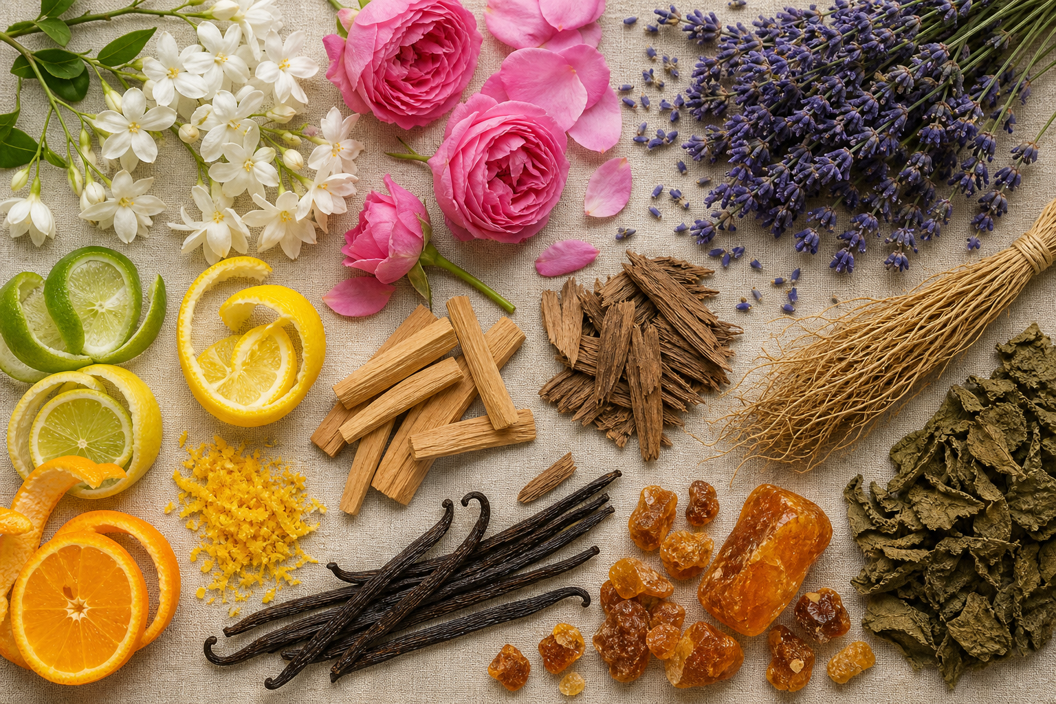 6 meest gebruikte ingrediënten in parfums