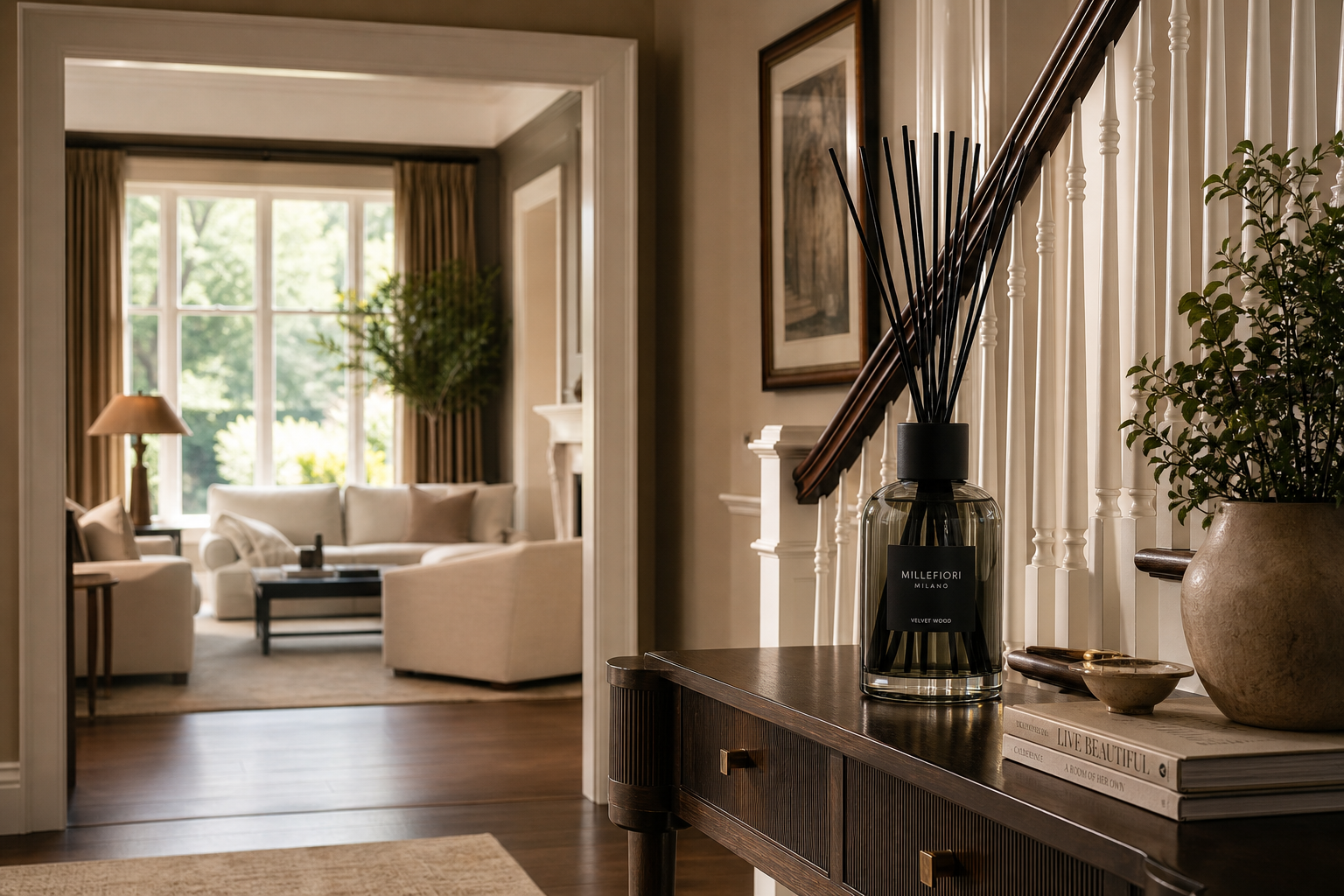 Geuren zoals in de hotellobby: grote diffusers voor het hele huis