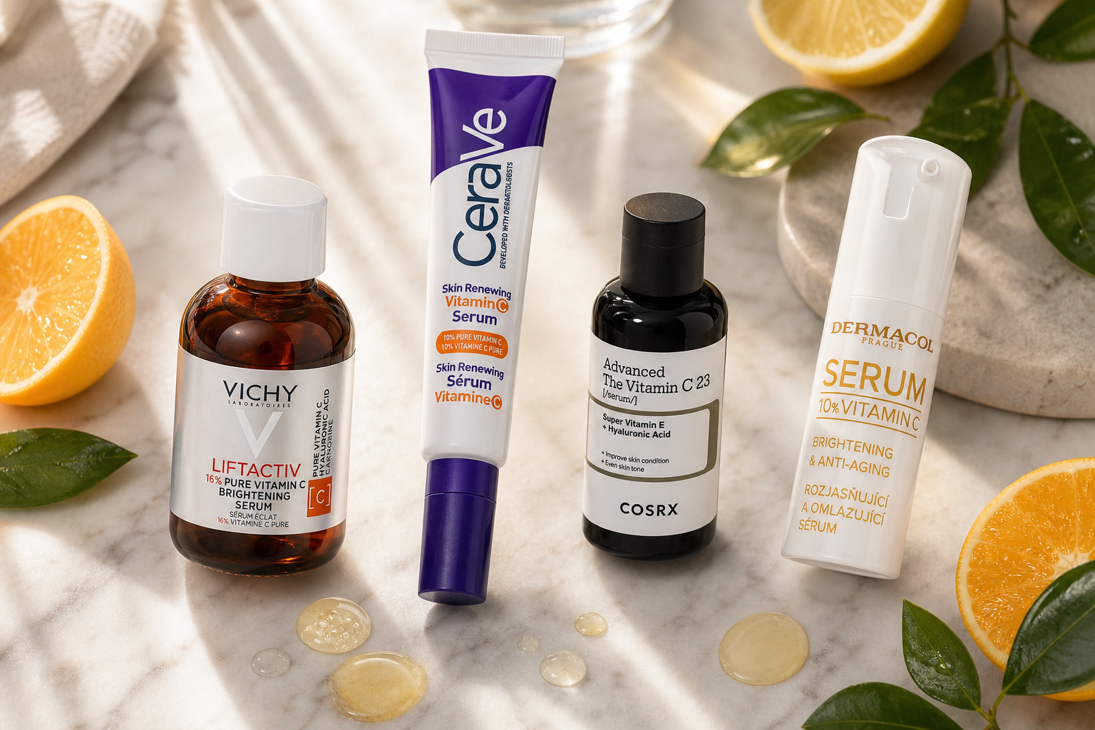 Op huidtype: hoe kies je een serum met vitamine C