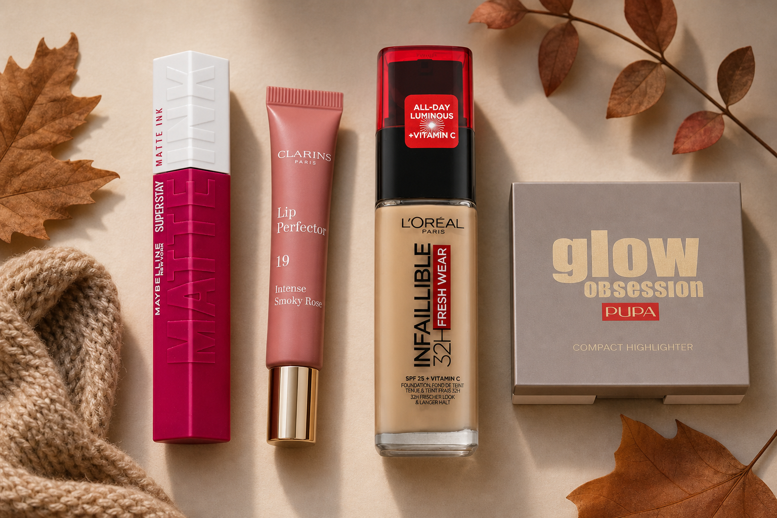 Herfsttrends in make-up: vollere lippen en een stralende huid